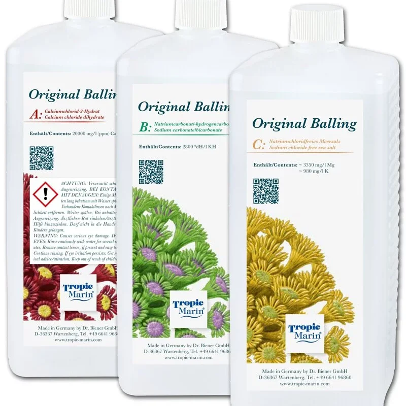 Tropic Marin Original Balling Liquid Set 3 X 1000ml