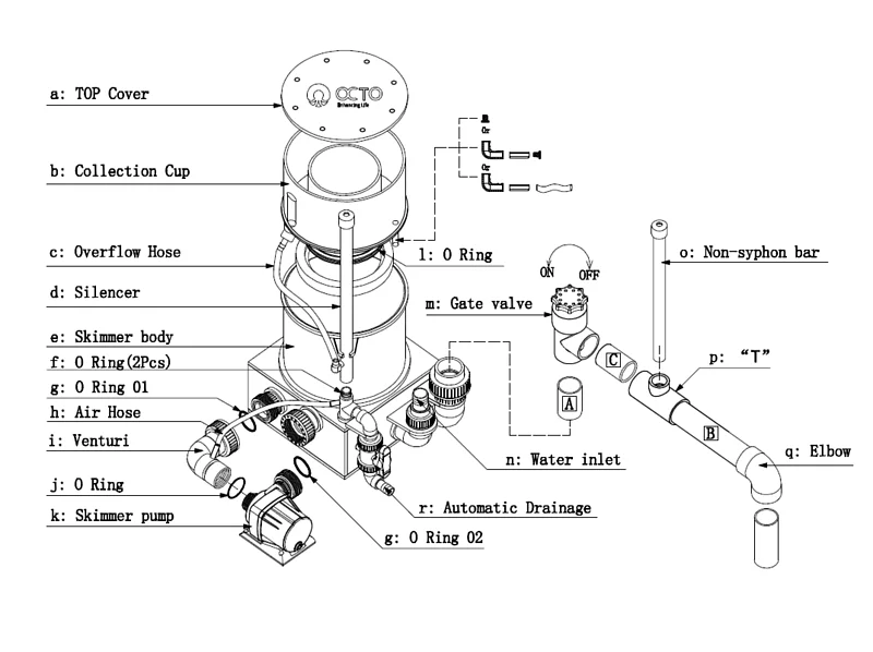 Reef Octopus Regal 300-E Protein Skimmer - for aquariums up to 2800 liter - Image 3