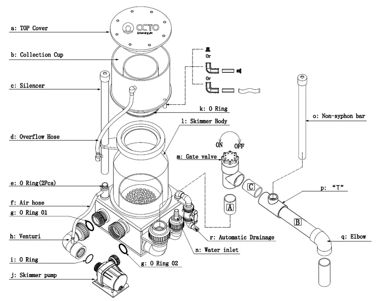 Reef Octopus Regal 200-E Protein Skimmer - for aquariums up to 1500 liter - Image 4