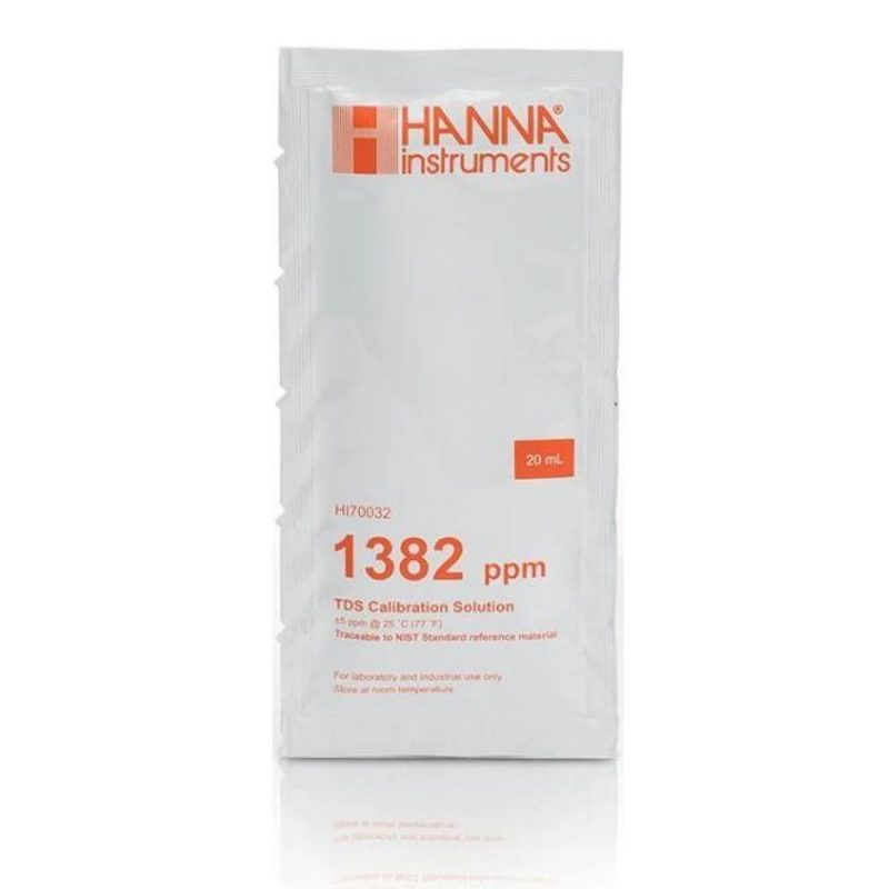 Hanna 1382 mg/L (ppm) TDS Calibration Solution 20ml