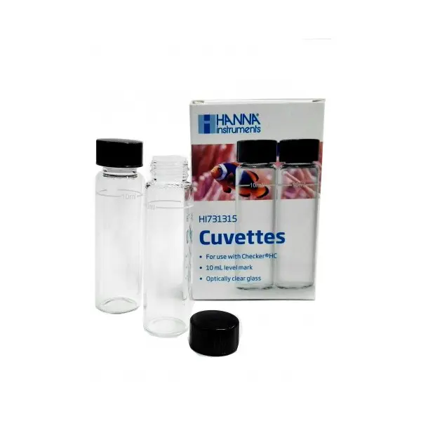 Hanna Glass Cuvettes and Caps for Checker HC (set of 2) - Image 3