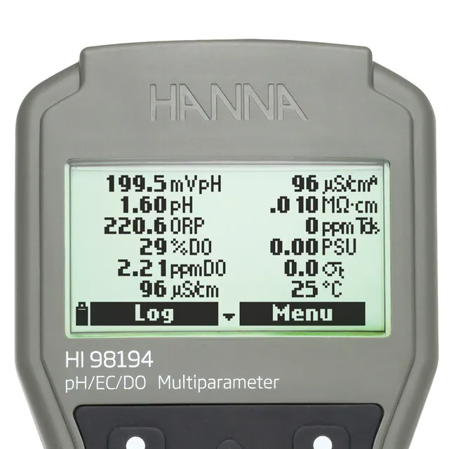 Hanna Multiparameter pH/EC/TDS/Salinity/DO/Pressure/ Temperature Waterproof Meter HI98194 - Image 4