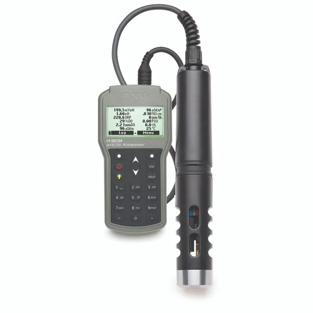 Hanna Multiparameter pH/EC/TDS/Salinity/DO/Pressure/ Temperature Waterproof Meter HI98194