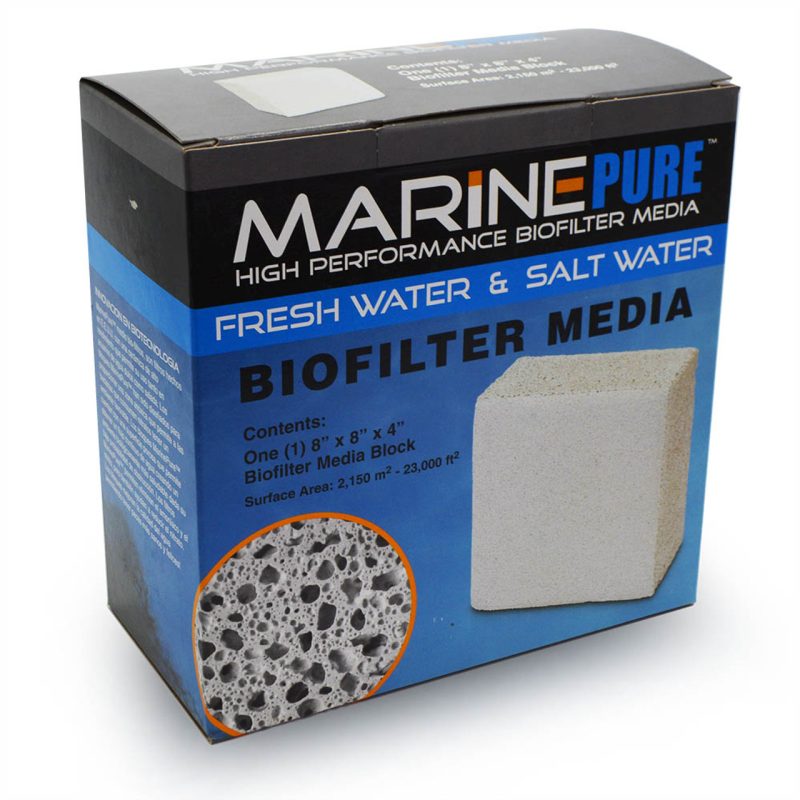 Marine Pure Biofilter Media Block (8” x 8” x 4”)